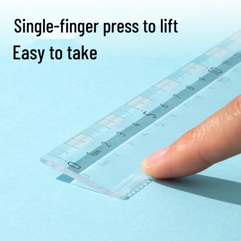 Deli JX160 Geometry Set: 15cm Student Ruler, Square, Protractor, 4-Piece Drawing Kit.