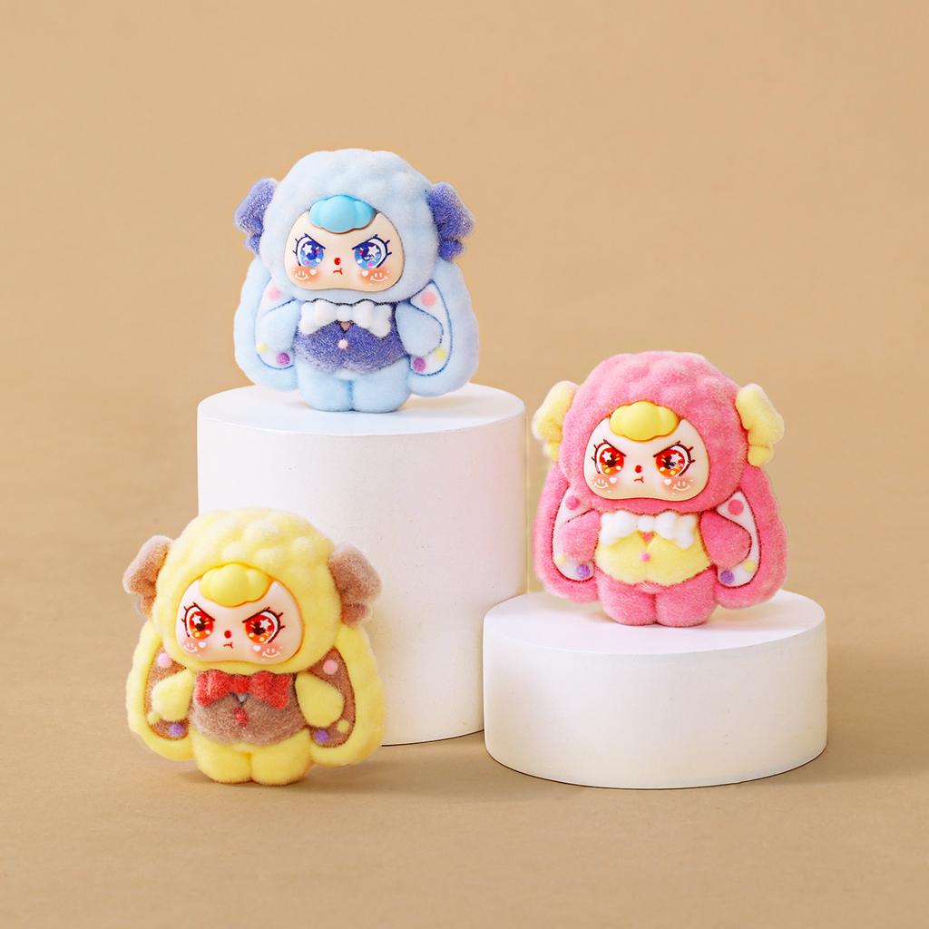 9pcs/Set Mini Baby Three Figure Toy Rabbit Figurine Desktop Decoration Model Ornaments Toys Boys Girls Christmas Gifts