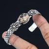 925 Silver Turritella Agate Stone Anniversary Engagement Wife New Bangle Jewelry