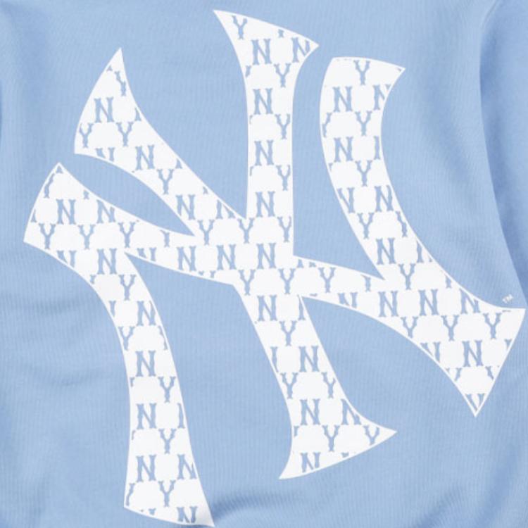 New MLB Old Flower Sweatshirts Unisex Blue 31HDM2111-50S