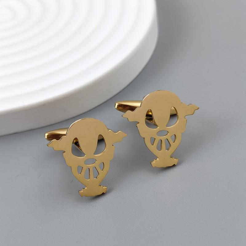European American Broken Soul Clown Brooch Cufflinks Retro Middle Ancient Style Horror Easter Essential Clothing Accessories