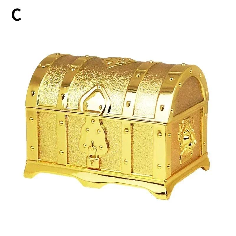 European-style Retro Pirate Undead Treasure Box Metal Crafts Small Jewelry Box Jewelry Storage Treasure Box