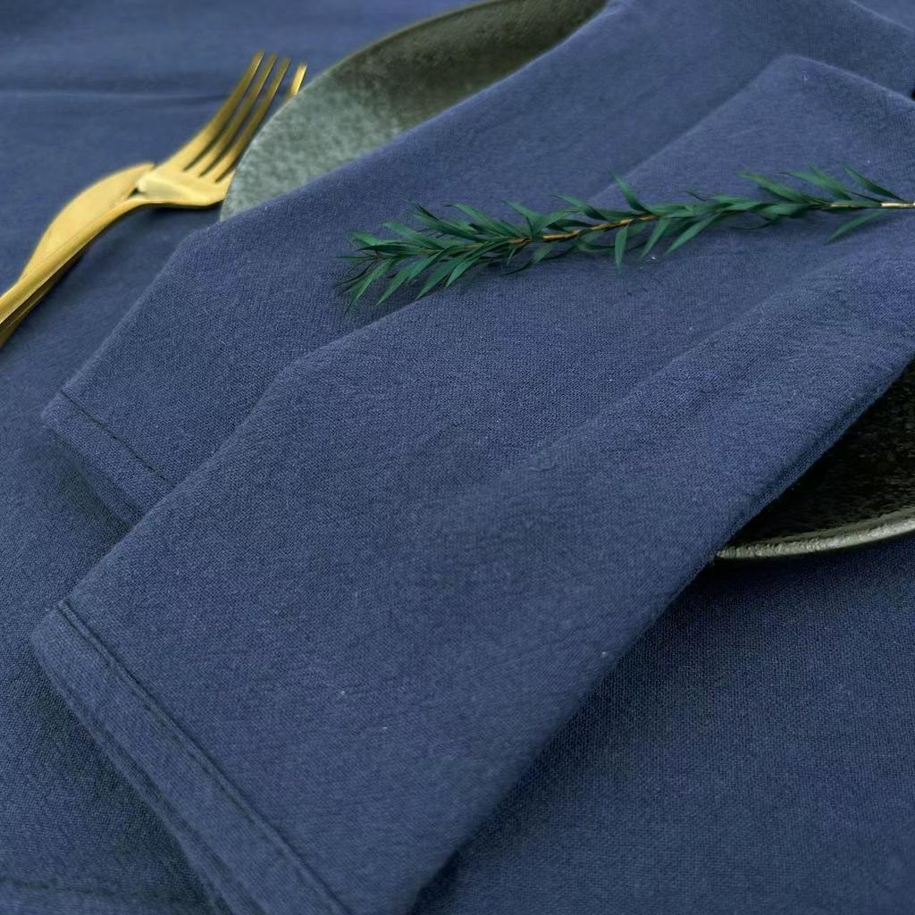 12pcs 40x40cm Sage Green Cloth Napkins Washed Cotton Tea Towel Dining Place Mats Wedding Party Christmas Baby Shower Decoration