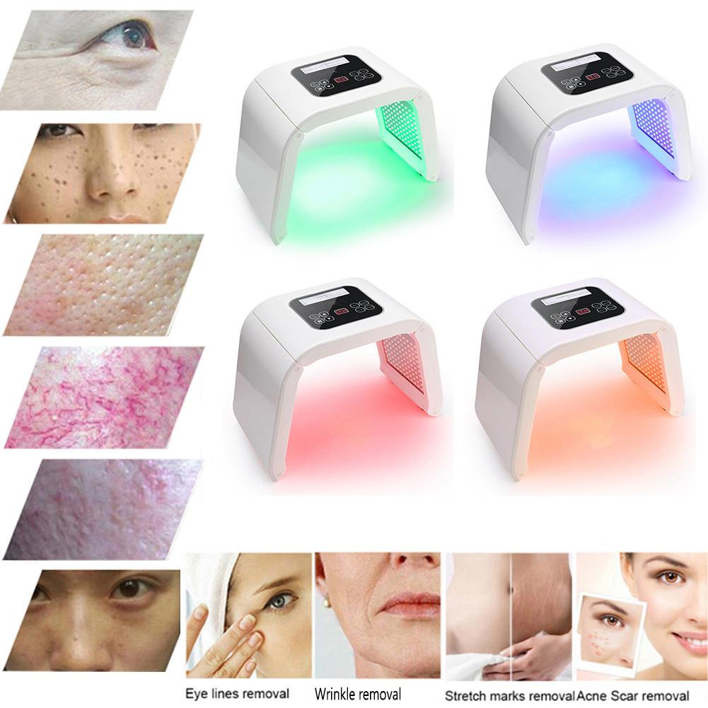 PDT 4Colors LED Light Photodynamic Facial Skin Care Rejuvenation Photon Therapy Machine US Plug 100-
