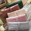 Elegante Samt Schmuck-Organizer-Rolle Reise Reißverschluss Tasche Tragetasche Für Mehrere Halskette Ring Ohrringe Aufbewahrung Schreibtisch Schublade
