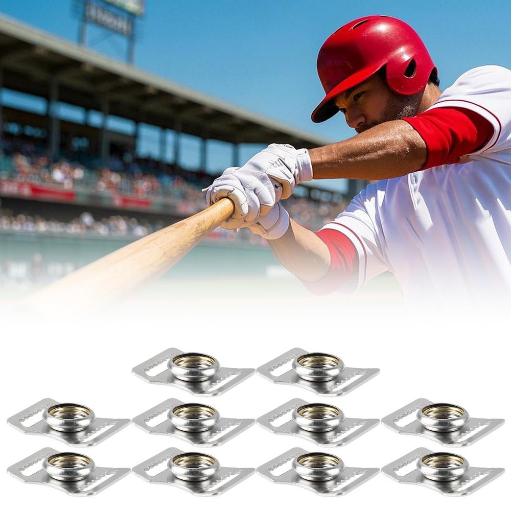 Sport Helmet Buckle 10x Stainless Steel Chin Strap Adapter Helmet Accessories Multifunctional Repair Adapter Kits For Football