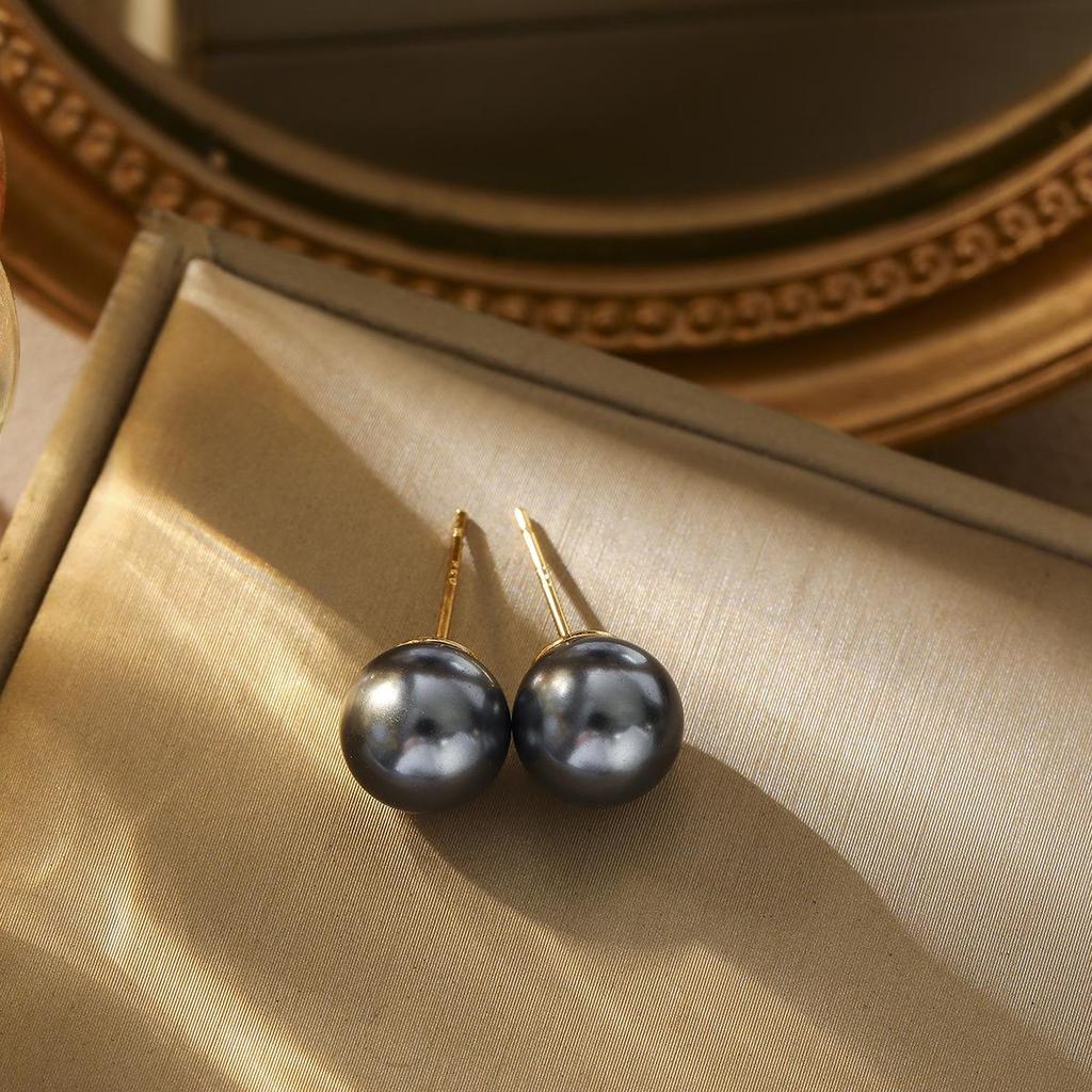 Korean Pearl Stud Earrings Gift Set: Simple, Versatile, Fashionable Silver Needle Accessories