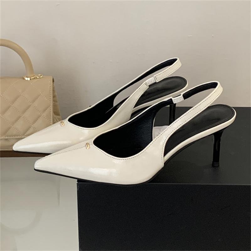 Eilyken Spring Silvery Fashion Soft Leather Pumps Women Pointed Toe Low Heels Comfortable Wedding Sandals Prom Party Shoes Size: 40