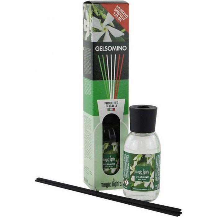 Diffuseur De Parfum - MIKADO - Fleurs Blanches - 125ml - Verre - Cylindrique