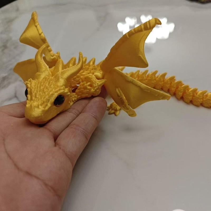 3D New Printed Wyvern Dragon With Wings Simulation Model Gift Articulated Dragons Fidget Dragons Desktop Ornaments