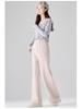 Trendy Maternity Drawstring Gray Pants: Wide-Leg and Narrow Straight-Leg Options for Spring and Autumn