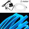 1M/2M LED dekorativní lampa do interiéru auta El drát Neonová páska Pro Auto DIY Flexibilní ambientní světlo USB Party atmosféra Dioda