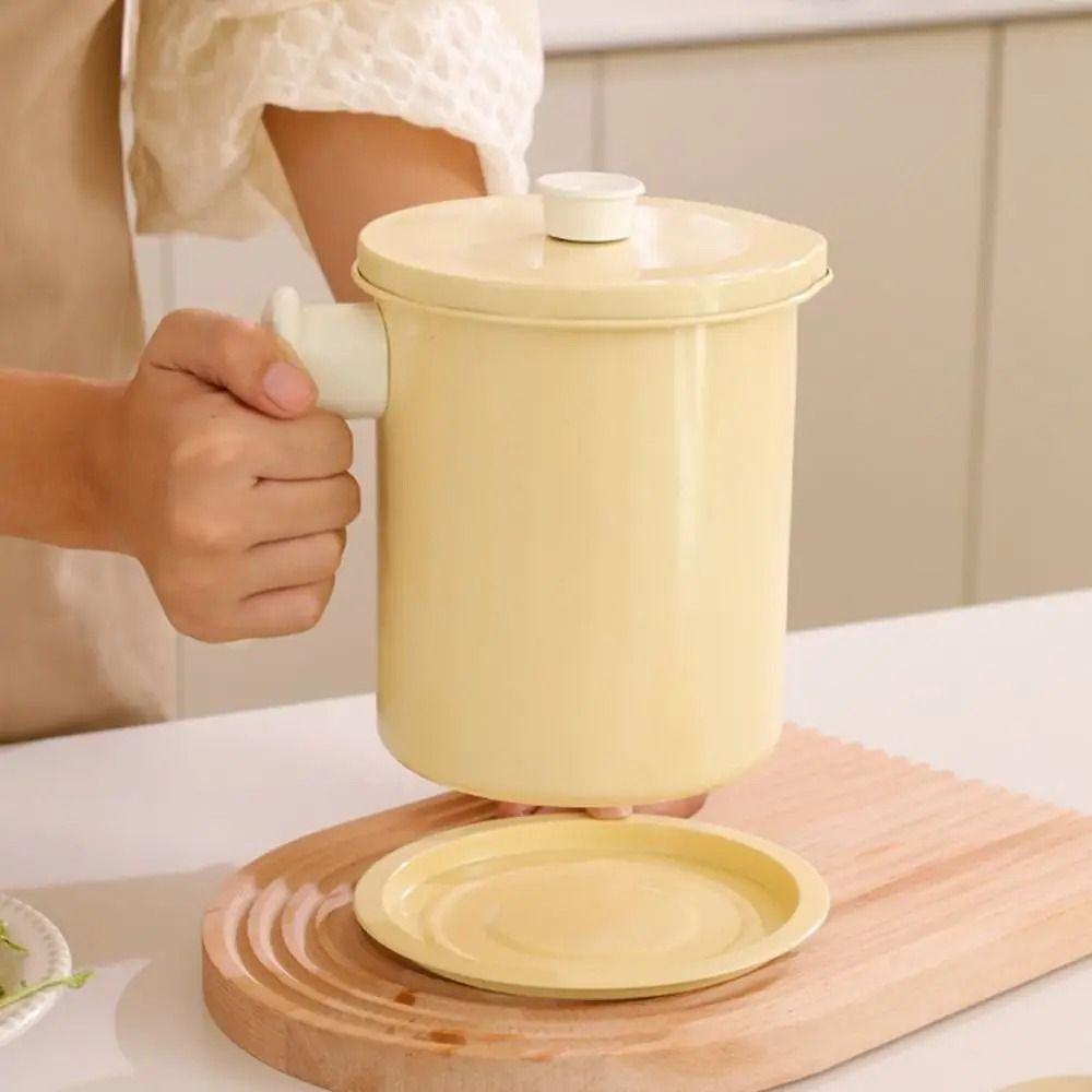 Large Capacity Grease Separator Anti-Leakage Stainless Steel Strainer Oil Filter Pot  Deep Frying