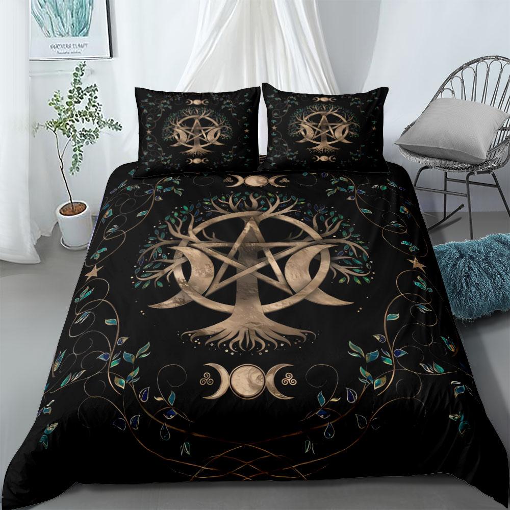Celtic Tree of life Yggdrasil Duvet Cover Set UK Single Double Queen US Twin Full King Size Among Bed Linen Set