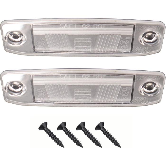 2Pcs Rear License Plate Light cover for Hyundai Sonata 2011-2014 Elantra 2004-2012 Replace 92510-3F000 925103F000