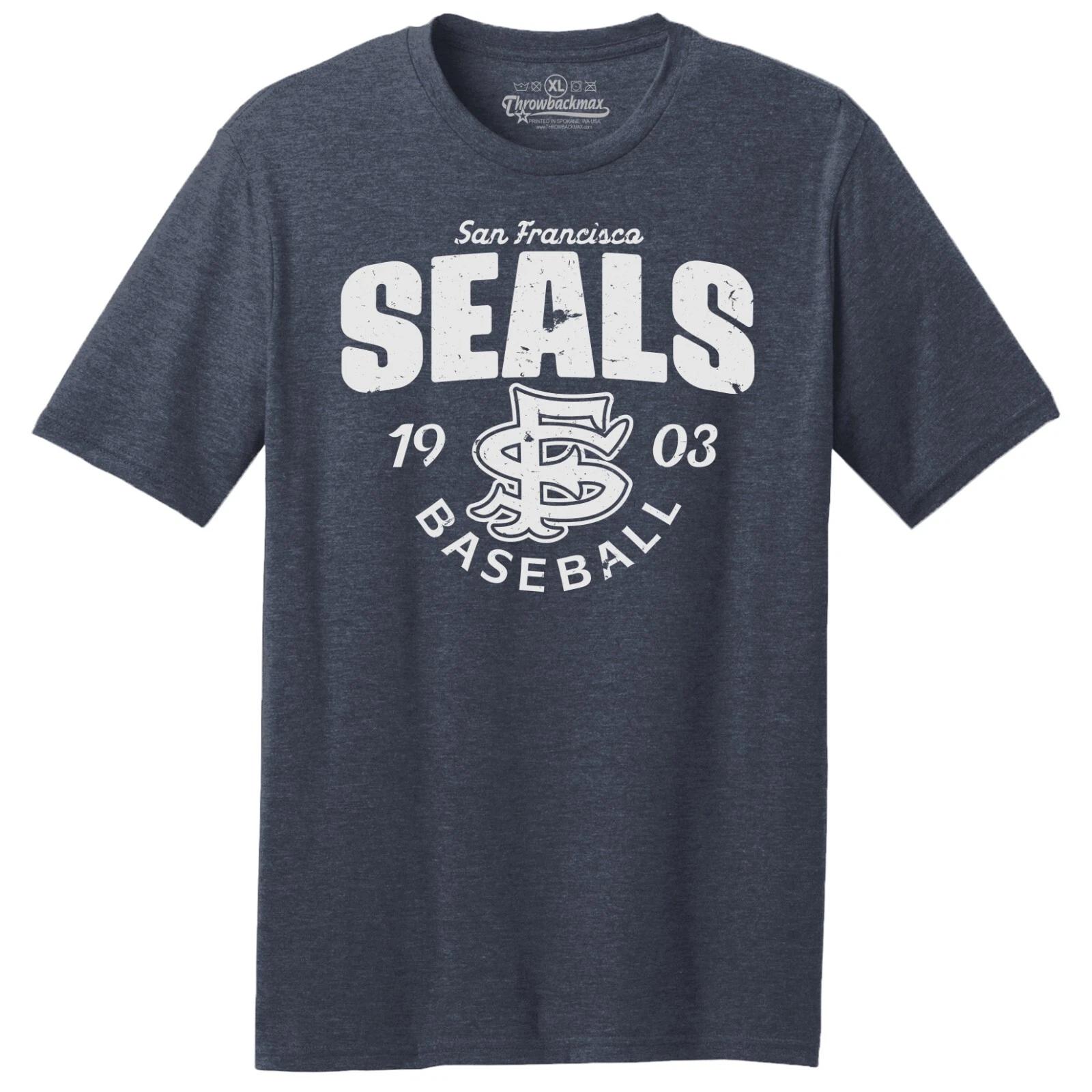 San Francisco Seals 1903 Baseball TRI-BLEND Tee Shirt - Giants, Oakland A s 3XL