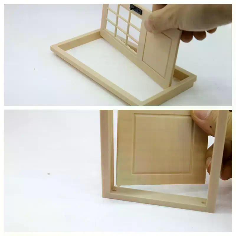 1 Piece 1:12 Dollhouse Simulation Plain Door Mini Openable Door Model Doll House Miniature Furniture Accessories