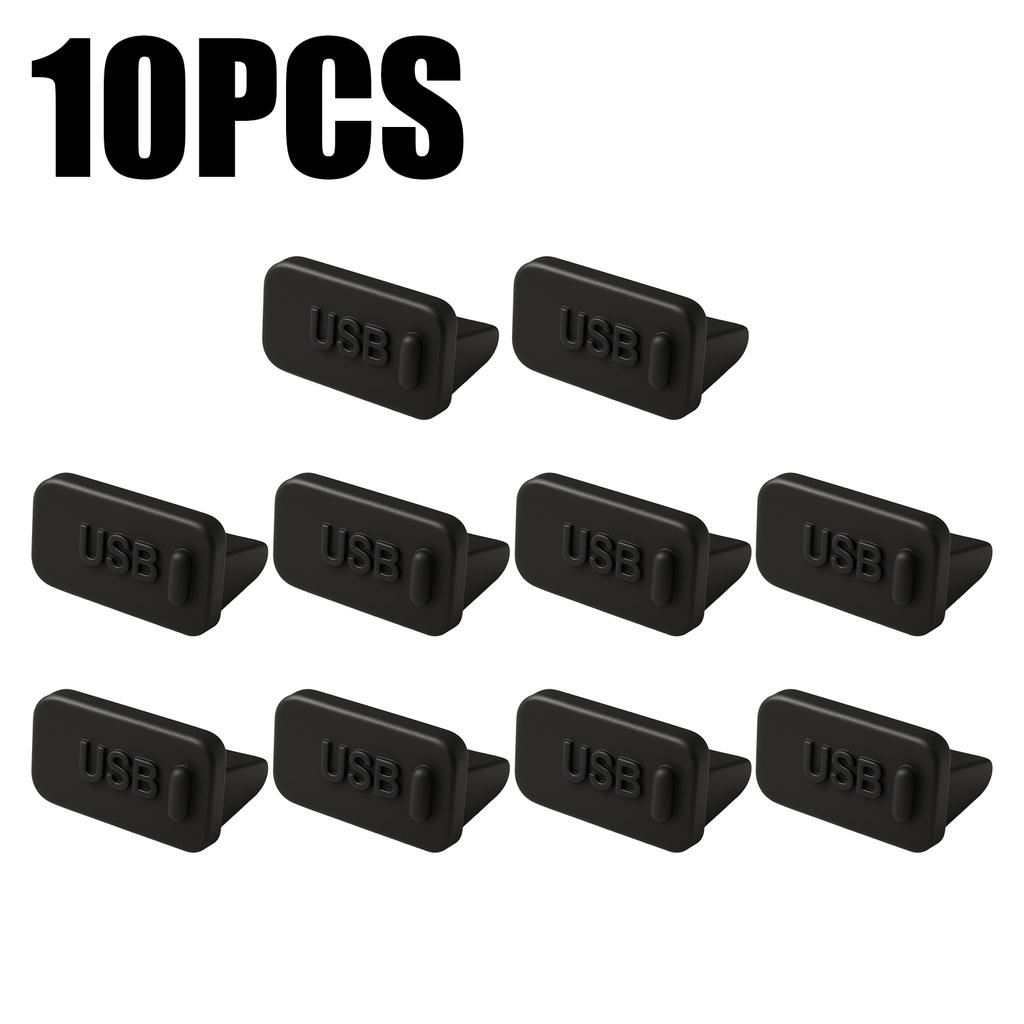 10-60 Stück Silikon-Staubstopfen für USB-A Ladeanschlusskappe Buchse Universal Staubdichte Anschluss-Schutzhüllen für PC Notebook Laptop