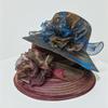 Eugen Yarn Middle-aged and Elderly Women's Decorative Hat French Flower Top Hat Basin Hat Spring and Autumn Hat Big Brim