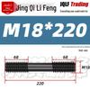 High-Strength Double-Ended Stud Bolt M12-M18 | Grade 8.8 Mold & Press Screw Rod