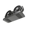 12V Double Motor Vehicle Fan, USB Car Air Ventilator with Two Speed Control, Horizontal and Vertical Adjustment Features
