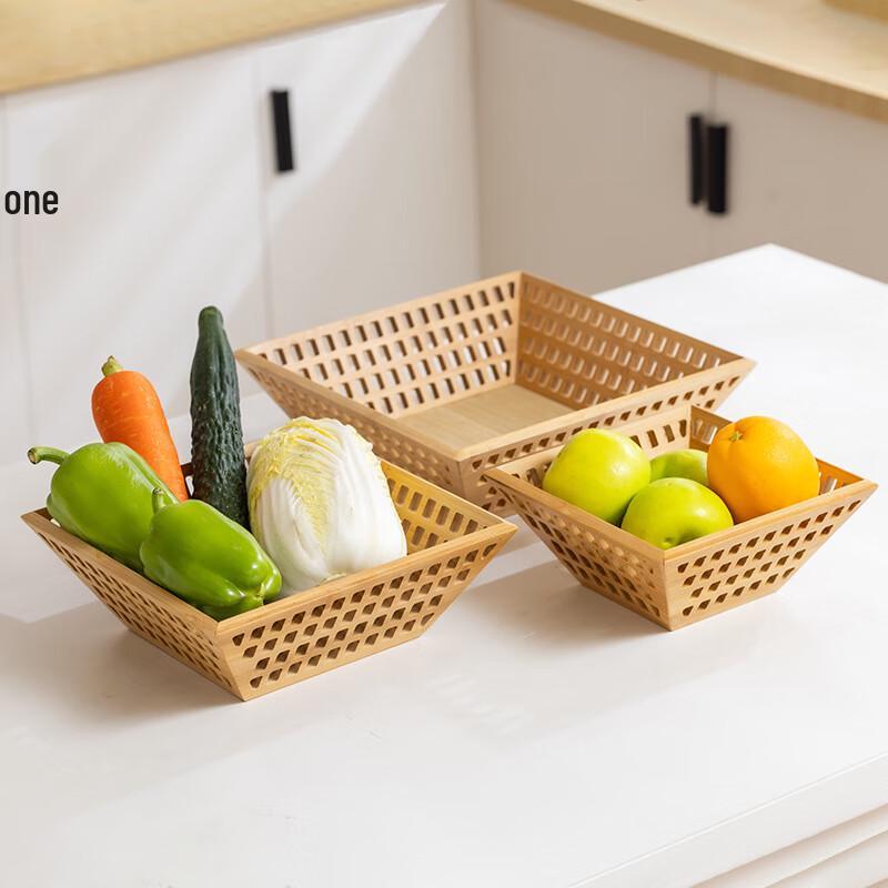 Hollow Bamboo Fruit & Bread Basket