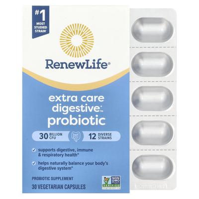 Ultimate Flora, Extra Care Go Pack Probiotic, 30 Billion Live Cultures, 30 Veggie Capsules