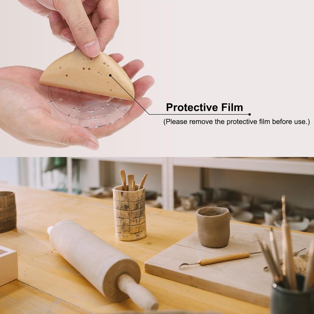 PATIKIL Ceramic Rotary Disc 9 x Spinning Pottery Trimming Rotary Trim Rounding Paint Craft Projects 0.2 cm, Tool, Trimmer, Stabilizer, Device, Spray,