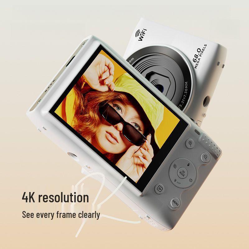 2025 68MP CCD HD Digital Camera with WiFi – Ideal for Students, Selfies, and Campus Life