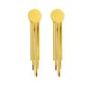 Gold Disc Snake Chain Tassel Drop Earrings for Women