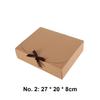 10 Pieces Paper Gift Packaging Box with Ribbon Wedding Ceremony Engagement Cookie Candy Packing Case Portable Favor Boxes