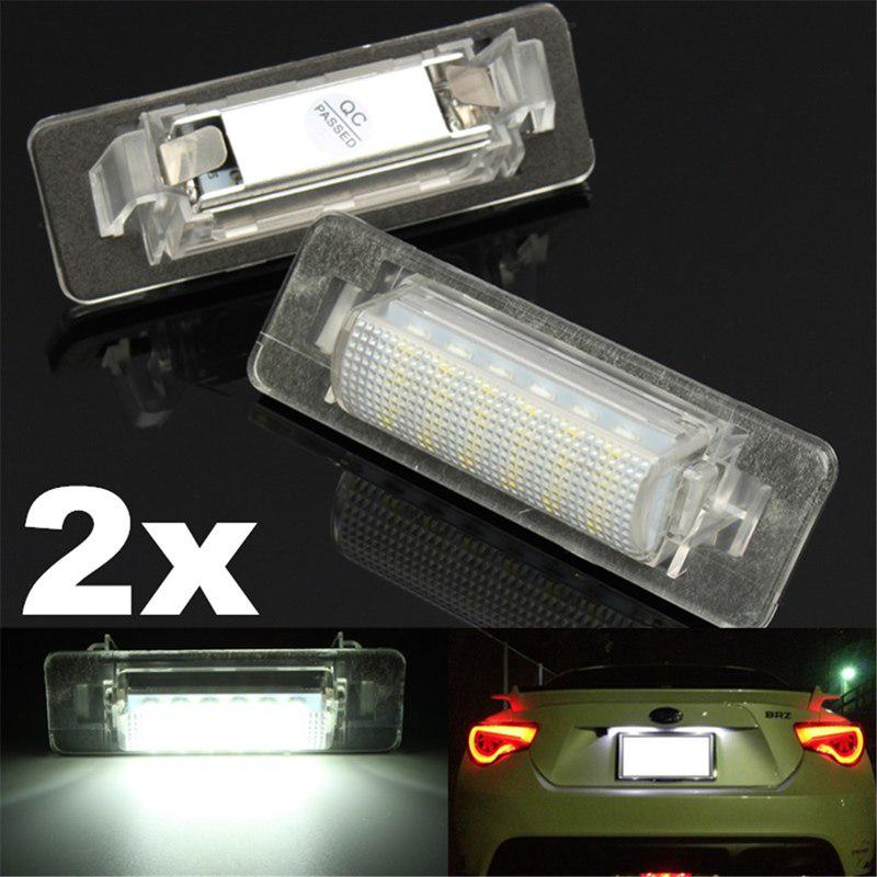 Buy 2X White 18SMD LED License Plate Light Number Plate Lamp for Mercedes for Benz W202 C180