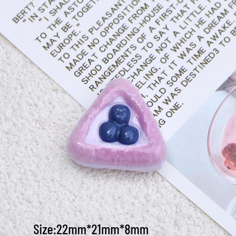 Accesorii din rasina lucrate manual: Catarame pentru pantofi DIY, bijuterii cu teme de desene animate, afine și pizza