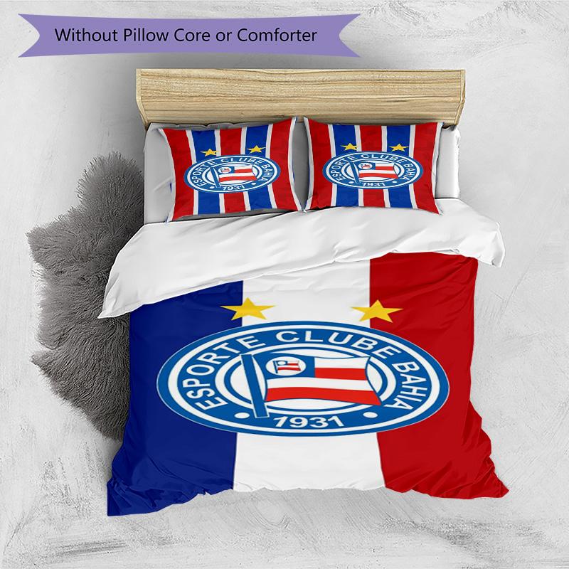 Esporte Clube Bahia Sports Club Emblem Printed Pattern Duvet Cover Set – includes 1 duvet cover and 2 matching pillowcases Bedroom Christmas gifts