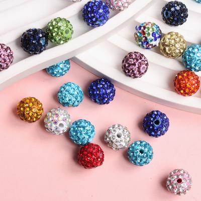 Augstas kvalitātes Disco Pave Clay 30gab čehu kristāla starplikas 10mm Rhinestone apaļa disko bumba