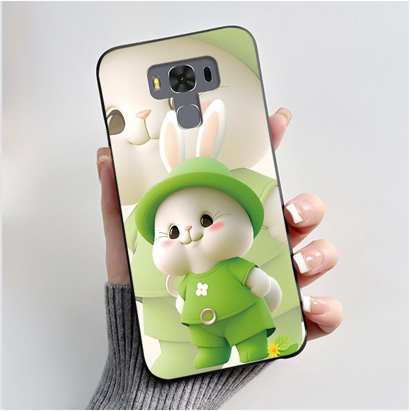For ASUS Zenfone 3 Max ZC553KL X00DDB X00DDA X00DD Case Luxury Cute Love Rabbit Funny Black Soft TPU Silicone Matte Back Cover