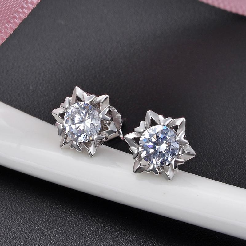 Lindon 925 Sterling Silber Zirkon Ohrringe Tropfen Ohrringe für Frauen Hochzeit Party Geschenke