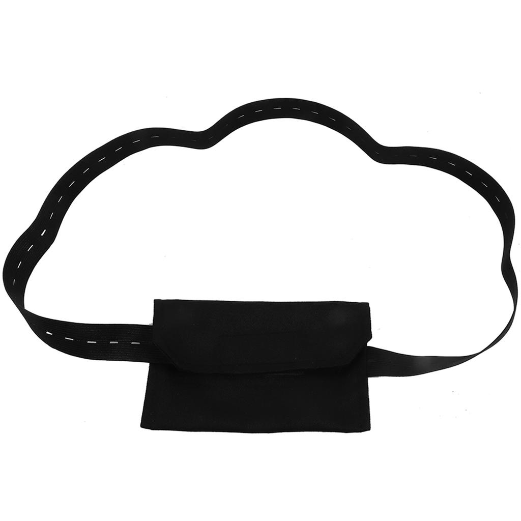 חגורה מתכווננת עם כפתורים לקטטר דיאליזה פריטונאלית הגנה על צינור פריטונאלי של המטופל(שחור )