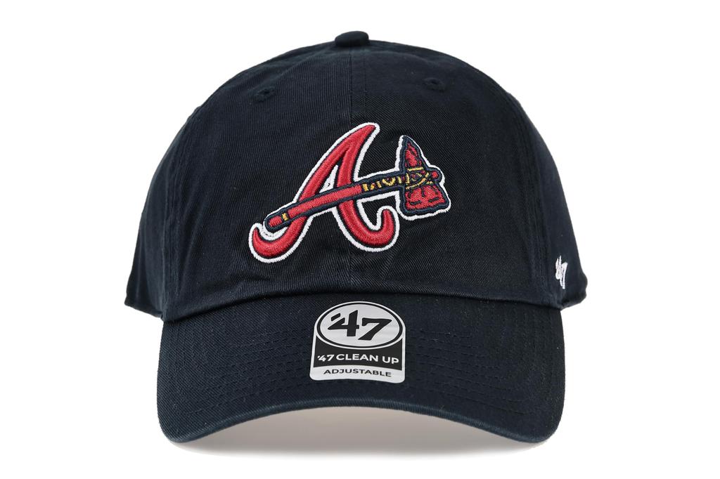 47 Brand Cap 47 CLEAN UP Atlanta Braves NAVY 2