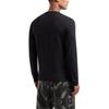 Emporio Armani FW22 EA7 Series Logo Print Crew Neck Long Sleeve T-Shirt Men Tops Black 6ZPT24-PJM9Z-1200