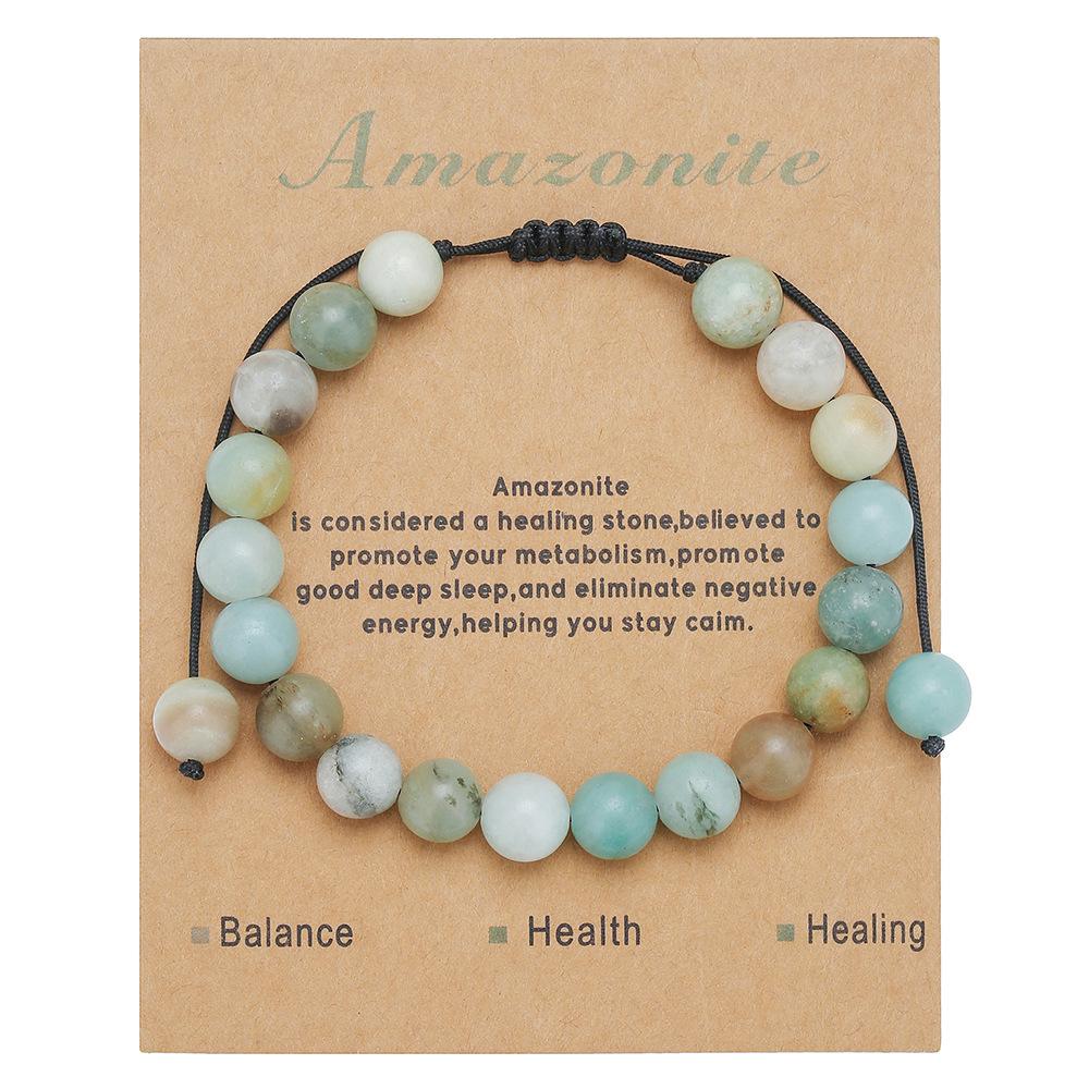 

Hand Woven Natural Stone Bracelet Colorful Crystal Beaded Tiger Eye Fashion Bracelet 4