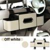**Multifunctional Car Seat Back Organizer with Tissue Box and Cup Holder Hooks**