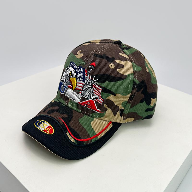 Baseball Stitching Stitched Embroidered Alphabet Eagle America Women  Men For Neutral Gender Fresh Caps Peaked Hats Hardtop Breathable Personal