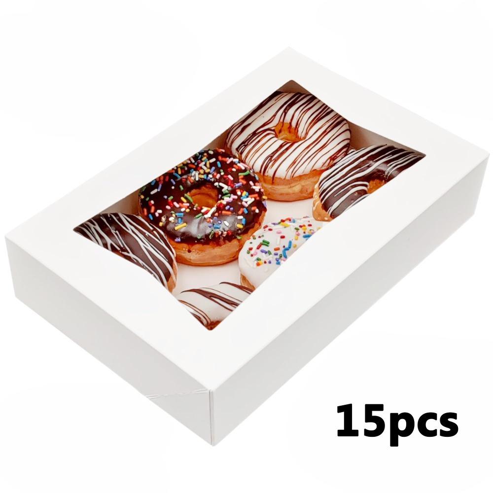 

15 шт. Белые коробки для сладостей с окошком, подарочные коробки, автоматически выдвижные подарочные коробки для упаковки ювелирных изделий, подходящие для вечеринок, свадеб, мероприятий, выпускных 15pcs белый
