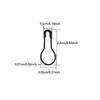 500Pcs/box Mixed Color Safety Needle Gourd Shaped Metal Clip, Handmade DIY Clothing Sewing Tool  Needle Clip Jewelry Accessories