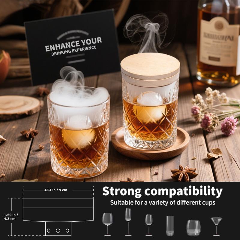 Koktejlová sada pro uzení whiskey Old Fashioned Bourbon s ochucenými dřevěnými štěpkami Infuzér pro kouření nápojů Dárky pro milovníka koktejlů
