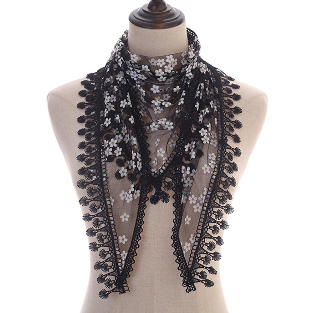 Hollow Women Tulle Shawl Flower Wedding Bridal Shawl Fashion Mantilla Lace Veil for Church
