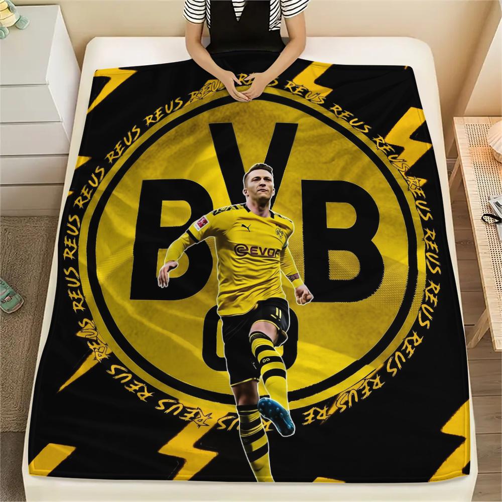 Marco Reus, Coperta di Flanella con Fantasia, Alta Qualità, Confortevole per Tutte le Stagioni, Decorazione per la Casa, Calore e Comfort, Perfetta per Regali.