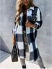Autumn/Winter 2021 Women's Casual Plaid Long-Sleeve Shirt Jacket