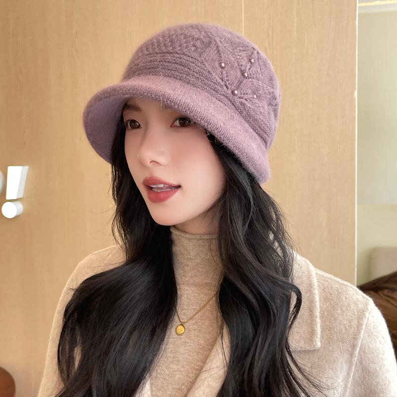 Fashion Windproof Warm Hat for Women In Winter, The Elderly Loose Outdoor Travel Knitted Hat